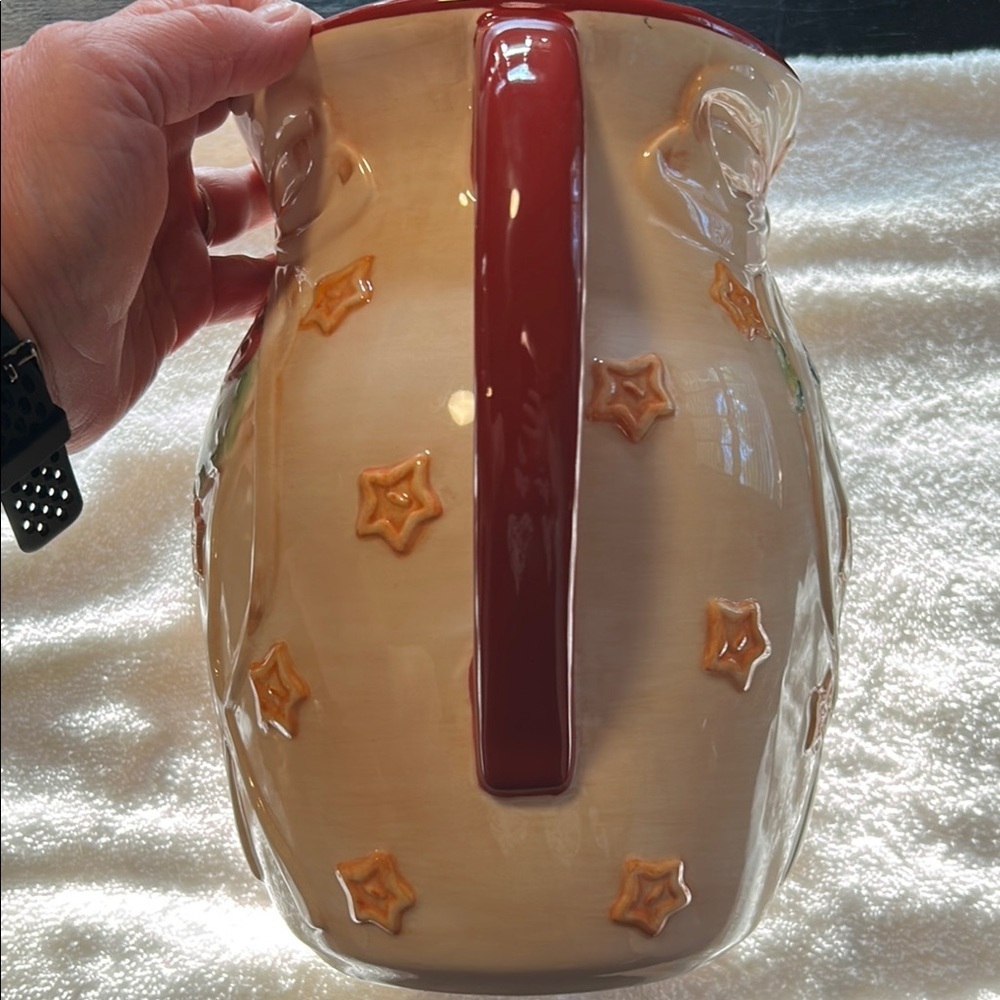 Pfaltzgraff Crafty Christmas Large Pitcher 10" - Picture 3 of 7